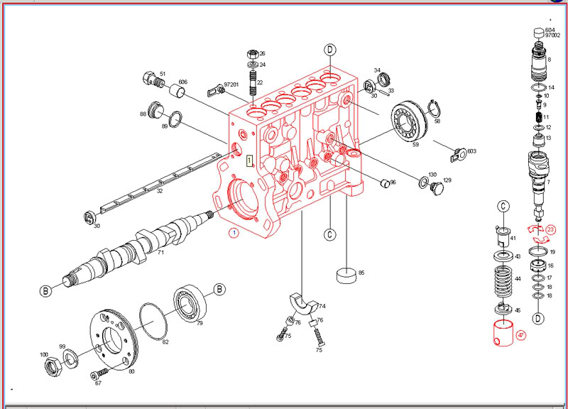 P- Pump Parts Diagram - Dodge Diesel - Diesel Truck ... 6bt cummins engine wiring diagram 