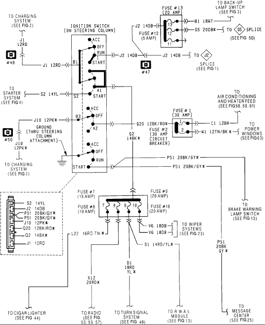 Ignition Switch Wire Diagram Wiring Diagram And Schematics