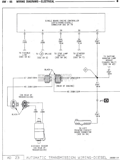 FSM Wiring Diagram Needed 1990 W250 - Dodge Diesel ... 11 pin neutral safety switch wiring diagram 