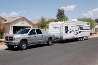 Towed with it for the first time today. 1400 miles on the truck.-first-load.jpg